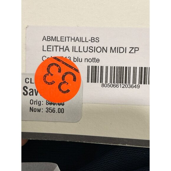 Chiara Boni $895 Leitha Cutout Mixed Media Sheath Dress in Blue Notte NWT - Picture 8 of 10